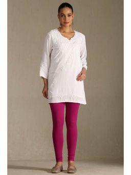 Soch - Pink Cotton Solid Churidar