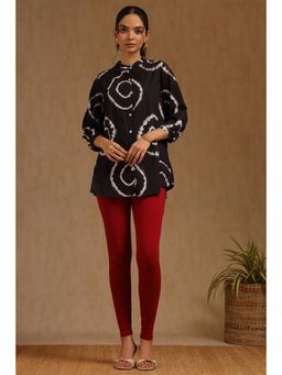 Soch - Women Maroon Cotton Spandex Skinny Leggings