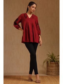 Soch - Women Black Solid Cotton Pant with 8 Buttons On Bottom