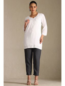 Soch - Womens Grey Solid Pant