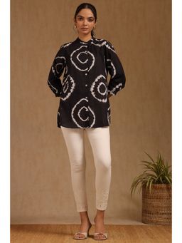 Soch - Women White Viscose Blend Pant with Thread Work