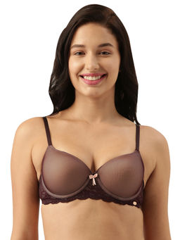 Enamor - Curve Enhancing Padded Wired Medium Coverage Balconette T-Shirt Bra F066
