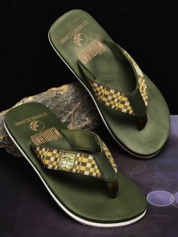 WOODLAND - Men's Olive Flipflops