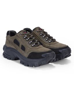 WOODLAND - Men's Olive Green Trekking Shoes