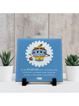 Indigifts - Frames Office Desk Gifts - Be Like Krishna Tile