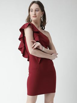 KASSUALLY - Frilly Bodycon Dress