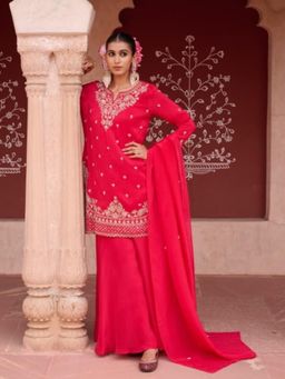 Autumnlane - Sangini Zarqa Full Work Kurta with Palazzo and Dupatta