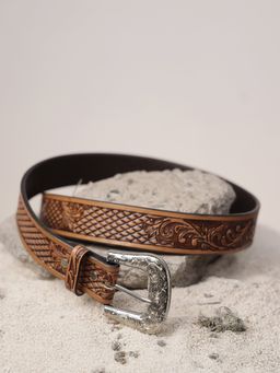 Aditi Wasan - Leather Western Handmade Brown Womens Belt