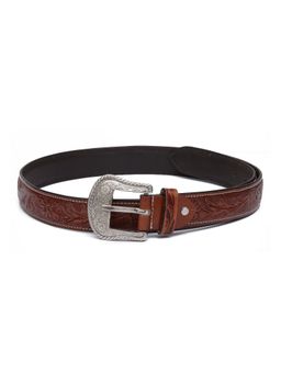 Aditi Wasan - Leather Brown Western Handmade Womens Belt