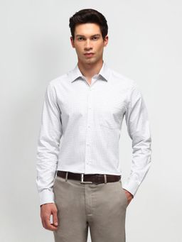 Arrow - Checks Grey Full Sleeves Collar Neck Slim Fit Shirt