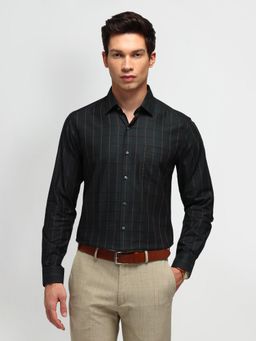 Arrow - Checks Green Full Sleeves Collar Neck Slim Fit Shirt