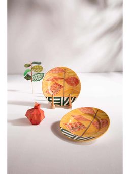 Freedom Tree - Arakta Ceramic Side Plate Multi-Color Set Of 2