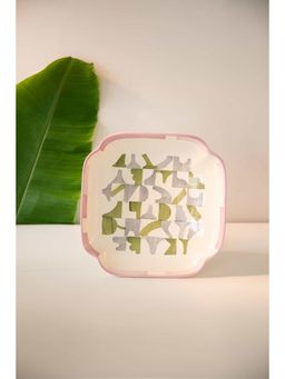 Freedom Tree - Gyamati Ceramic Shaped Platter Green