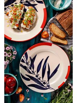 Freedom Tree - Wonderland Ceramic Dinner Plate Blue Set Of 2