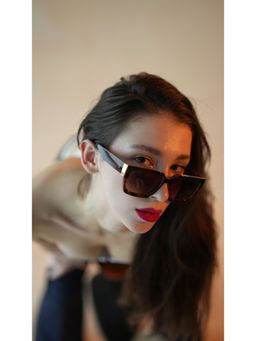Vintage - Unisex UV Protection Brown Lens Square Sunglasses