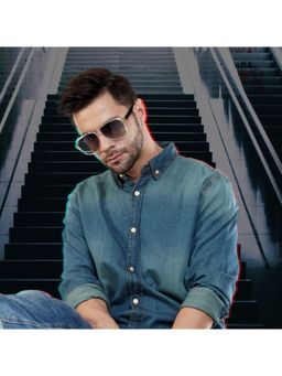 Vintage - Unisex Green Sunglasses (Takeover Col 282) (59)