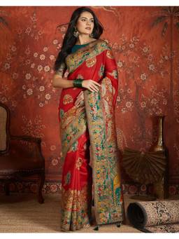 Nyri - Weaving Red Silk Saree