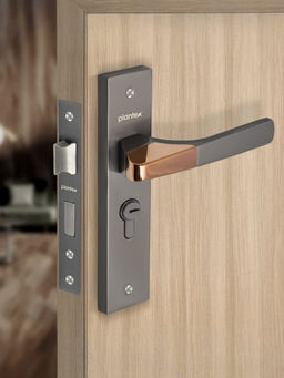 Plantex - Grey Heavy-Duty Main Door Lock Handle