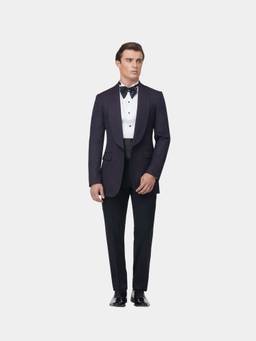 Gatsby Collection - Purple Virgilio Embroidered Gc Blazer with Trouser and Shirt