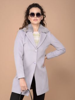 CRIMSOUNE CLUB - Women Purple Longline Overcoat