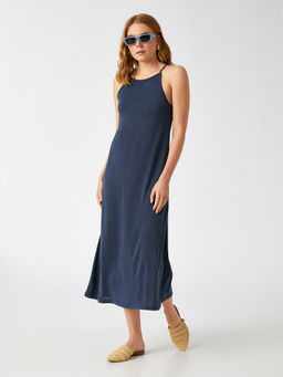 Koton - Midi Navy Blue Dress