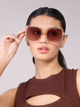 Pipa Bella by Nykaa Fashion - Light Brown Square Sunglasses