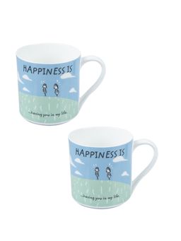 Voncasa - Coffee Mug Set of 2 (Each 340 Ml)