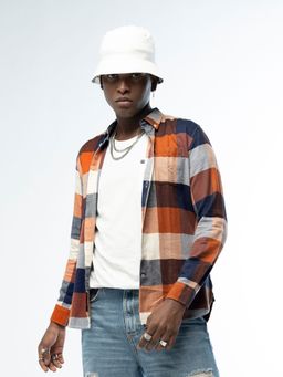 The Bear House - Men's Multi Checked Slim Fit Shirt