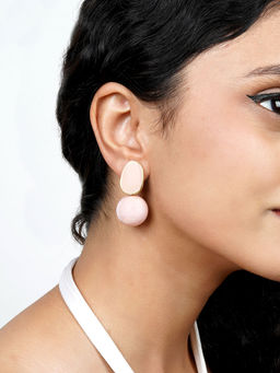 Joker and Witch - Joker & Witch Soleil Rosegold And Pink Pearl Earring