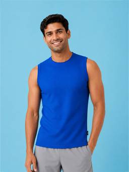 LYCOT - Blue Men Quick-Dry Mesh Vest