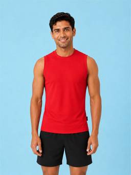 LYCOT - Red Men Quick-Dry Mesh Vest