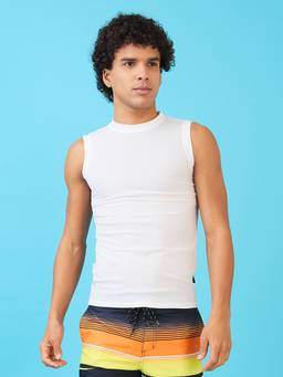 LYCOT - White Men Quick-Dry Mesh Vest