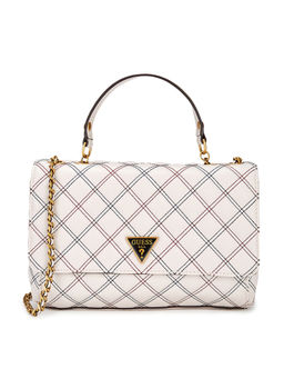 Guess - White Checks Sling Bag