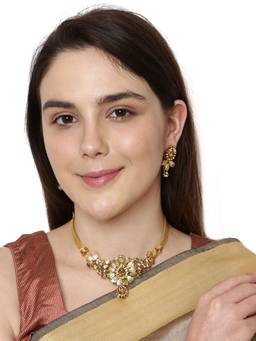 Anika's Creations - Anika's Creation Elegant Chokar Jewellery Set