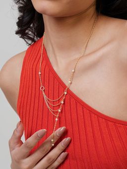 House of D'oro - Handcrafted Layered Lariat Necklace for Women Main Character