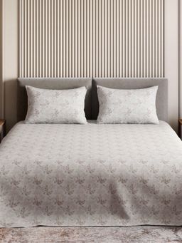 Haus & Kinder - Signature Feather-Touch 300 Tc Double Flat Bedsheet, Camellia Blush (Queen)