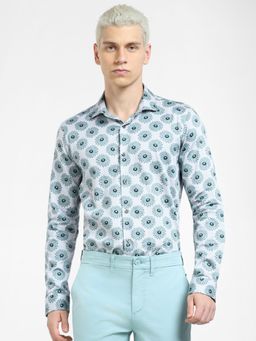 Jack & Jones - White Floral Full Sleeves Shirt