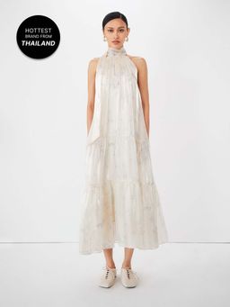 Pomelo - Floral Print Bow Dress - Multi