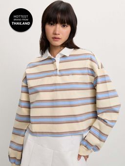 Pomelo - Striped Polo Shirt - Multi Color