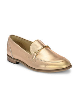 CARLO ROMANO - By Wasan Gold Colour Moccasins Shoe For Women