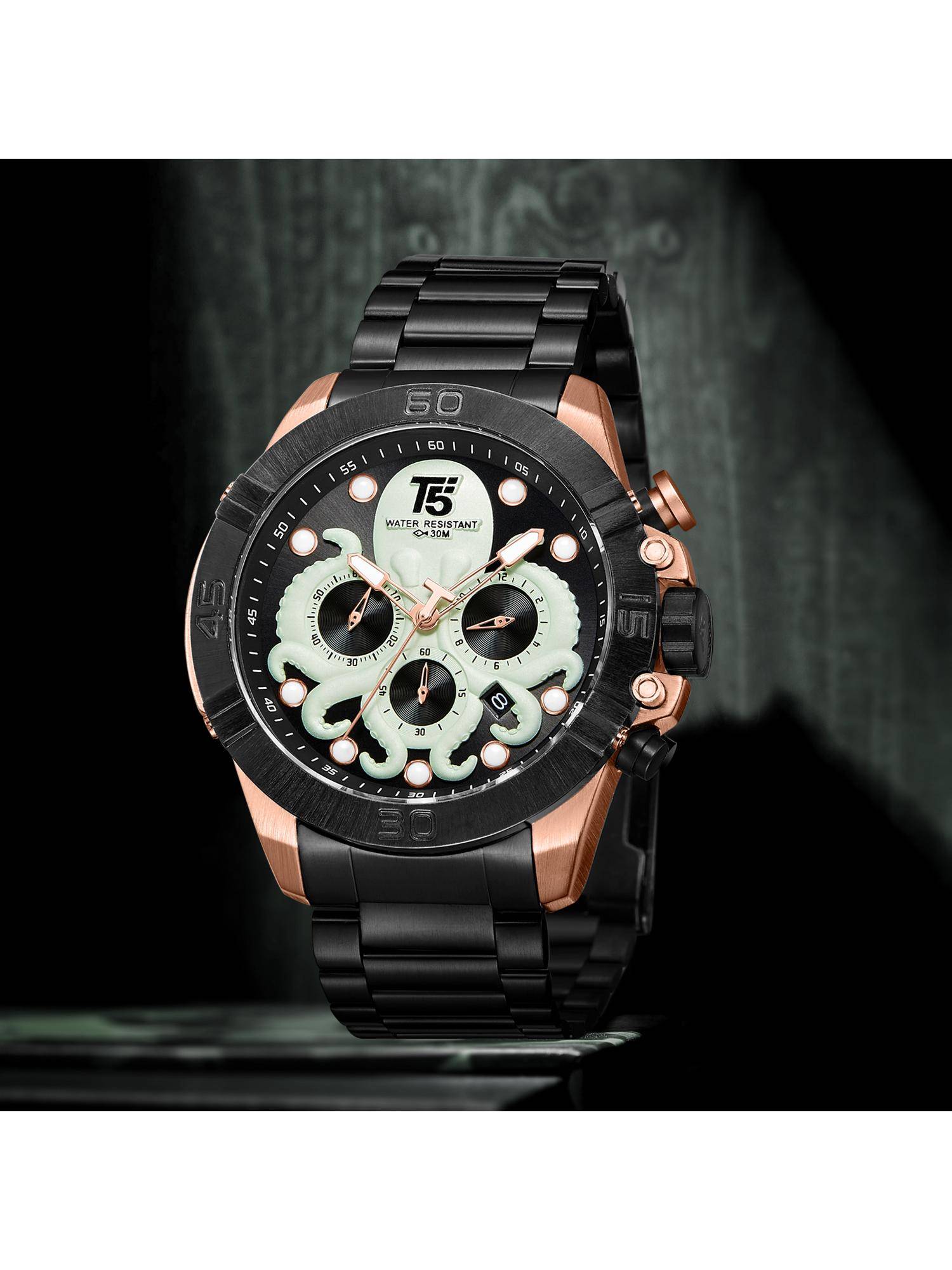 Buy T5 H3663G-H Mint Green Chronograph Watch (M) Online