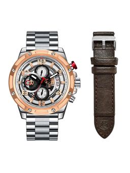 T5 - H3706G-A Silver Chronograph Watch with Interchangeable Strap (M)