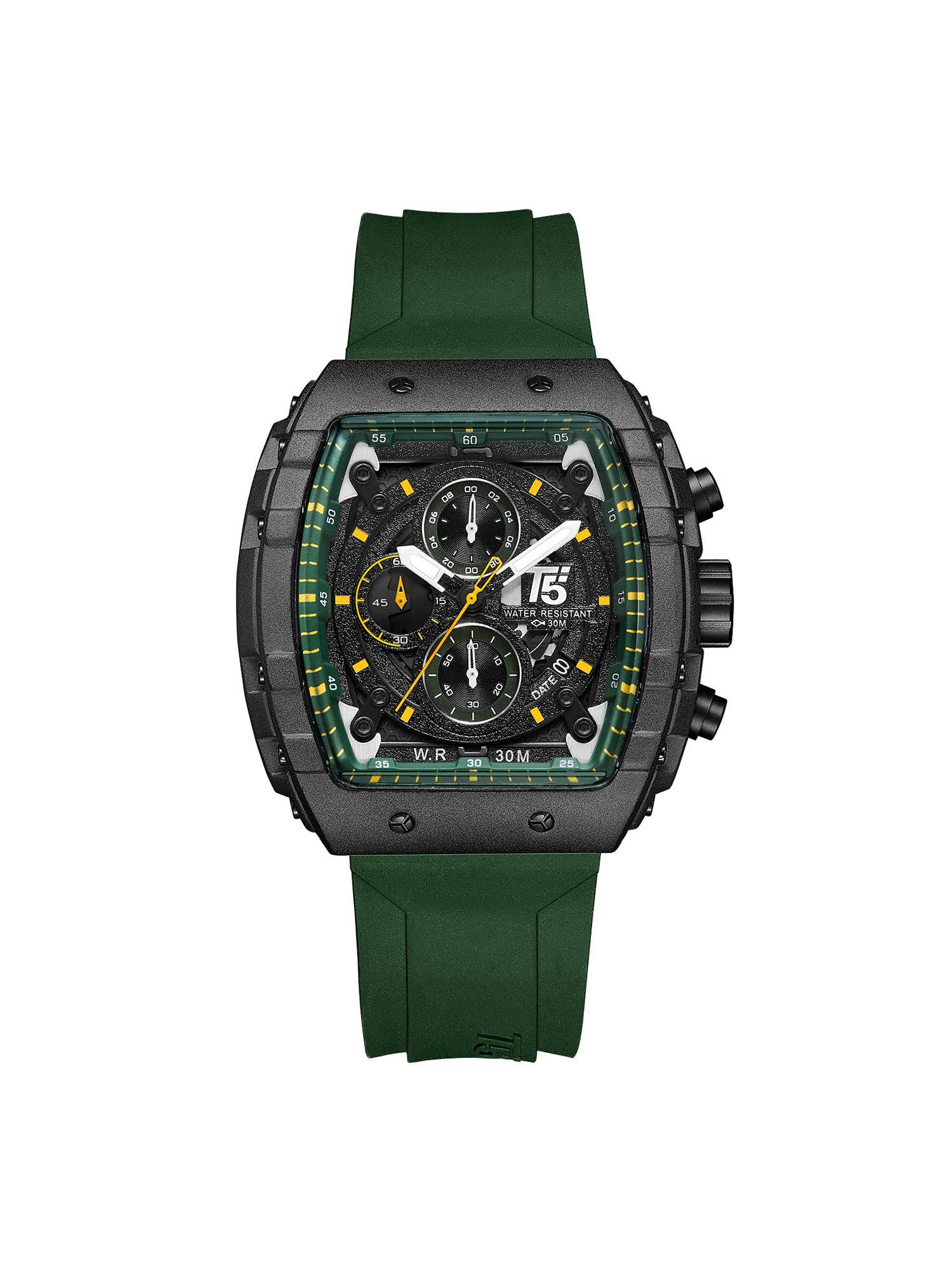 Buy T5 H3856G-H Black Chronograph Watch (M) Online