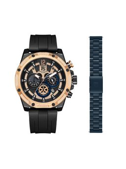 T5 - H3867G-A Black Chronograph Watch with Interchangeable Strap (M)