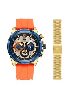T5 - H3867G-B Silver Chronograph Watch with Interchangeable Strap (M)