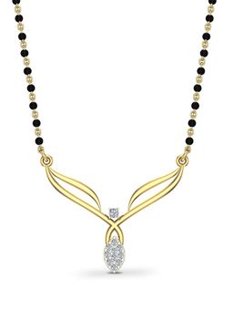 DISHIS - 18k BIS Hallmark Yellow Gold and Diamond Tanmaniya Pendant
