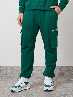 Styli - Interlock Knit Cargo Jogger With Minimal Pocket Print