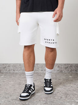 Styli - Oversized Cargo Pocket Fleece Shorts