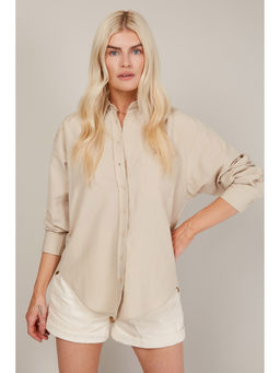 Trendyol - Grey Loose Shirt