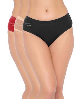 FREECULTR - Women'S Stretchable Cotton Hipster (Pack Of 3)